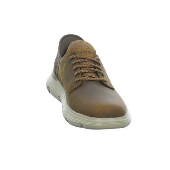 Skechers Garza Slip Ins Schnürhalbschuhe Mittelbraun - 360° Ansicht