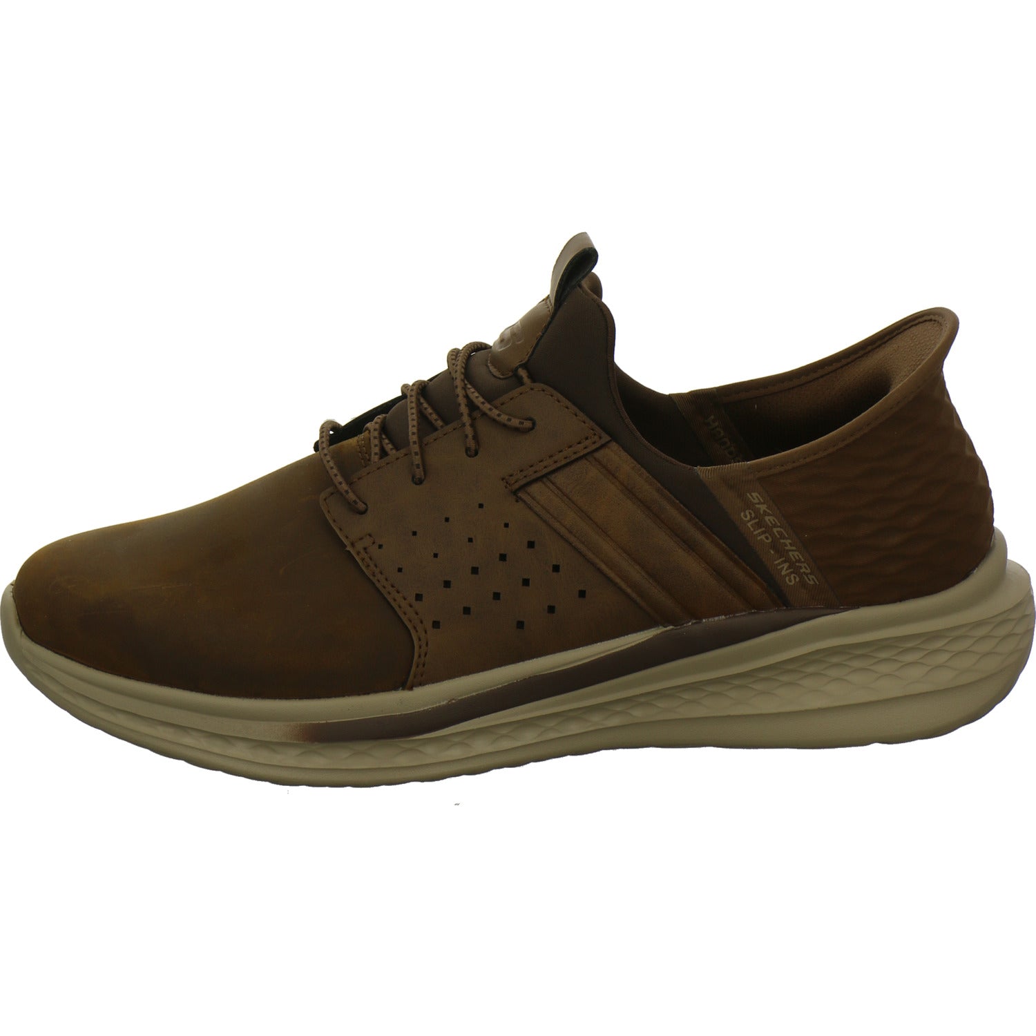 Skechers Slip Ins Schnürhalbschuhe Mittelbraun