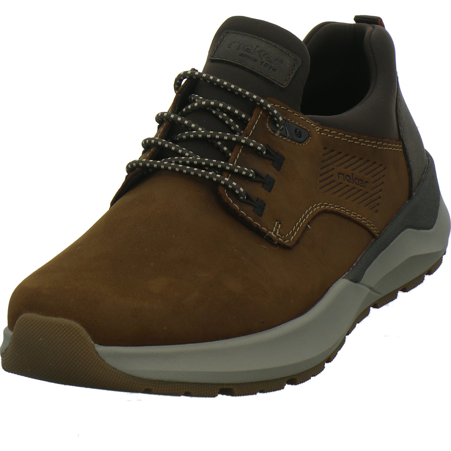 Rieker Schnürhalbschuhe Mittelbraun