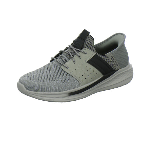 Skechers SLIP INS SLADE Schnürhalbschuhe Hellgrau - 360° Ansicht