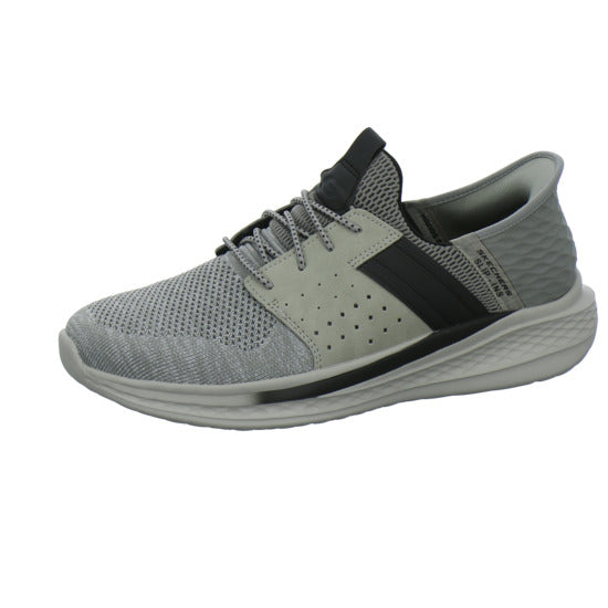 Skechers SLIP INS SLADE Schnürhalbschuhe Hellgrau - 360° Ansicht