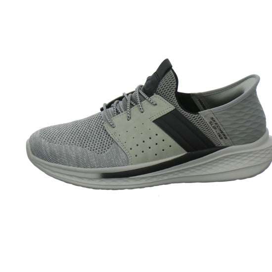 Skechers SLIP INS SLADE Schnürhalbschuhe Hellgrau - 360° Ansicht