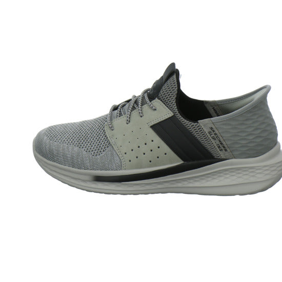 Skechers SLIP INS SLADE Schnürhalbschuhe Hellgrau - 360° Ansicht