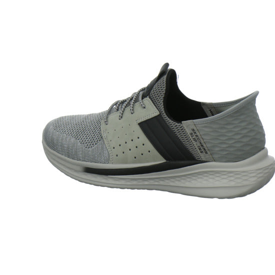 Skechers SLIP INS SLADE Schnürhalbschuhe Hellgrau - 360° Ansicht