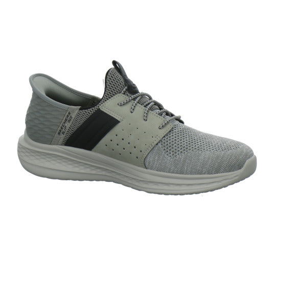 Skechers SLIP INS SLADE Schnürhalbschuhe Hellgrau - 360° Ansicht