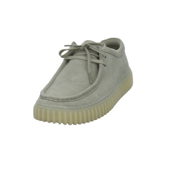 Clarks Torhill Schnürhalbschuhe Hellgrau - 360° Ansicht