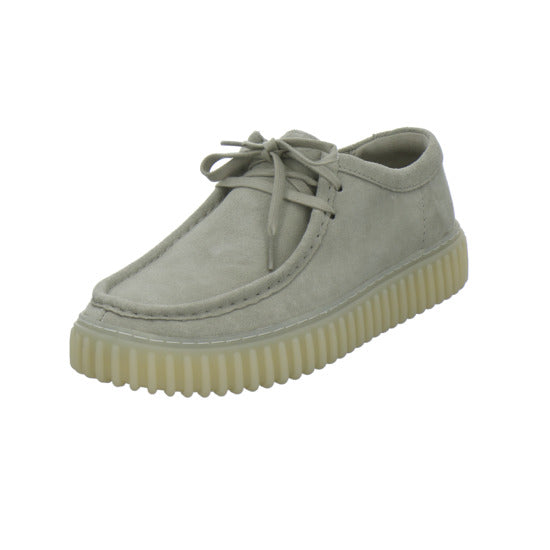 Clarks Torhill Schnürhalbschuhe Hellgrau - 360° Ansicht