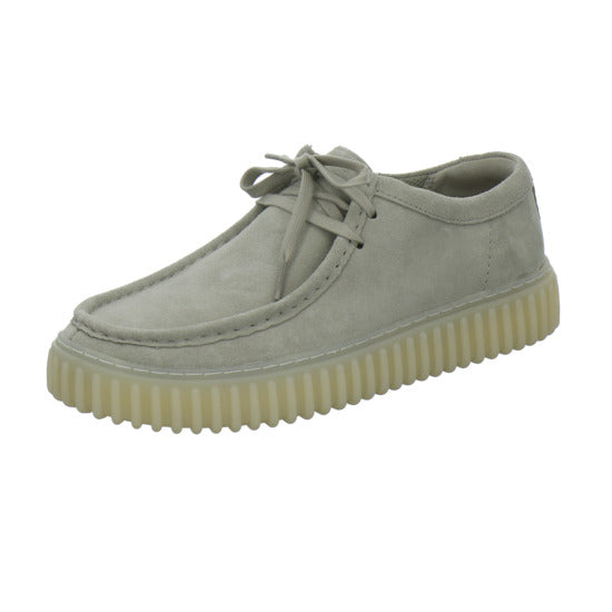 Clarks Torhill Schnürhalbschuhe Hellgrau - 360° Ansicht
