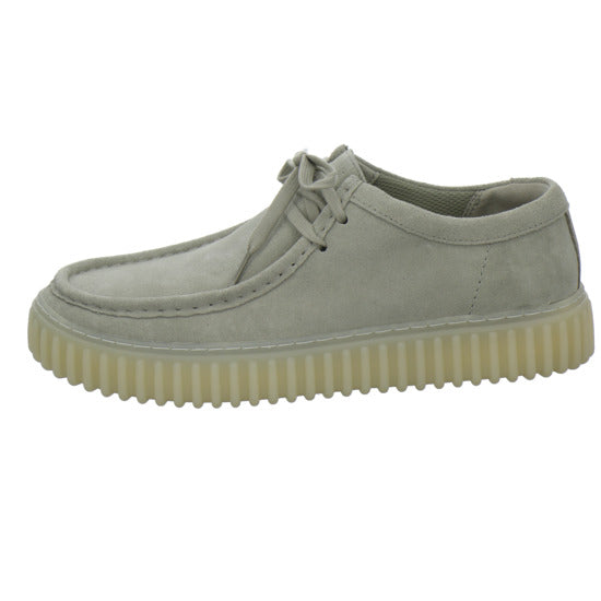 Clarks Torhill Schnürhalbschuhe Hellgrau - 360° Ansicht