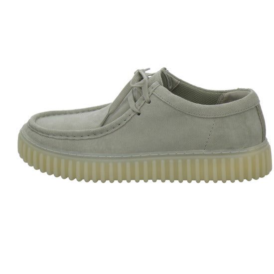 Clarks Torhill Schnürhalbschuhe Hellgrau - 360° Ansicht