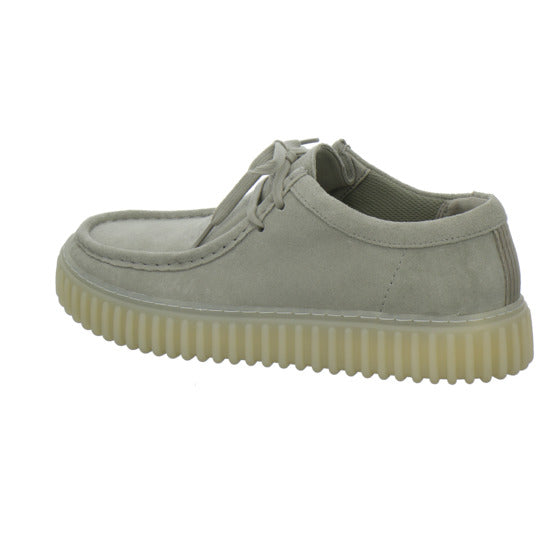 Clarks Torhill Schnürhalbschuhe Hellgrau - 360° Ansicht