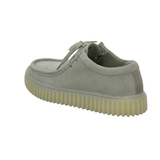 Clarks Torhill Schnürhalbschuhe Hellgrau - 360° Ansicht
