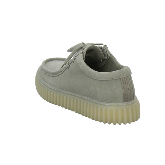Clarks Torhill Schnürhalbschuhe Hellgrau - 360° Ansicht