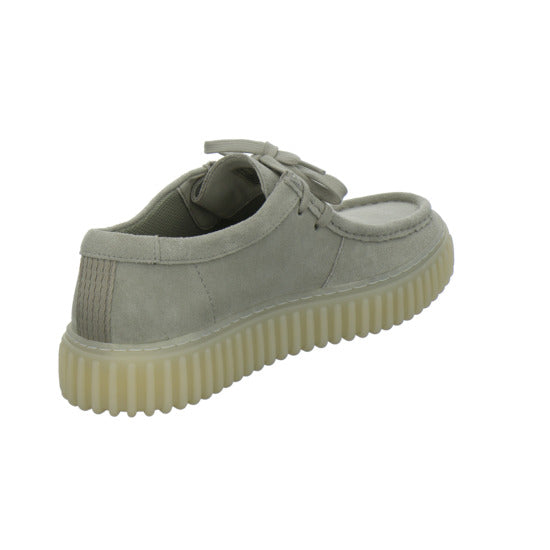 Clarks Torhill Schnürhalbschuhe Hellgrau - 360° Ansicht