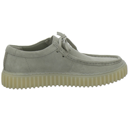 Clarks Torhill Schnürhalbschuhe Hellgrau - 360° Ansicht