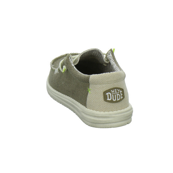 Hey Dude Wally Braided Schnürhalbschuhe oliv - 360° Ansicht