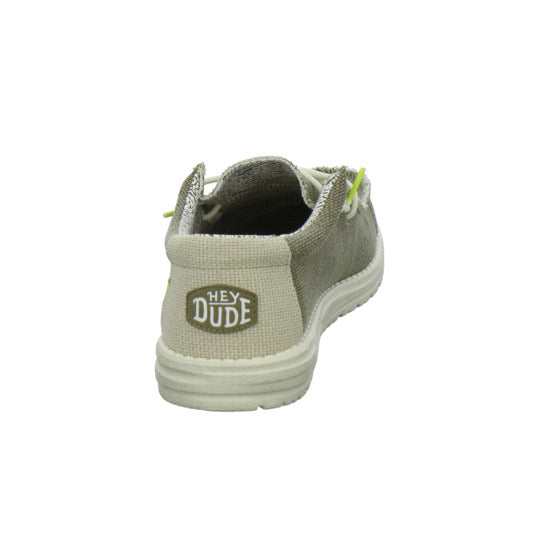 Hey Dude Wally Braided Schnürhalbschuhe oliv - 360° Ansicht