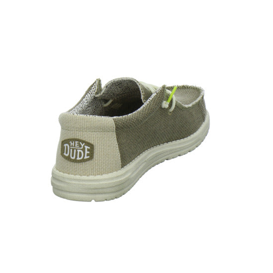 Hey Dude Wally Braided Schnürhalbschuhe oliv - 360° Ansicht