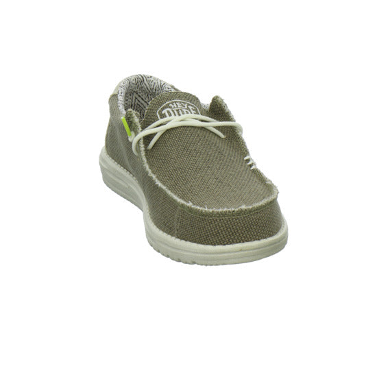 Hey Dude Wally Braided Schnürhalbschuhe oliv - 360° Ansicht