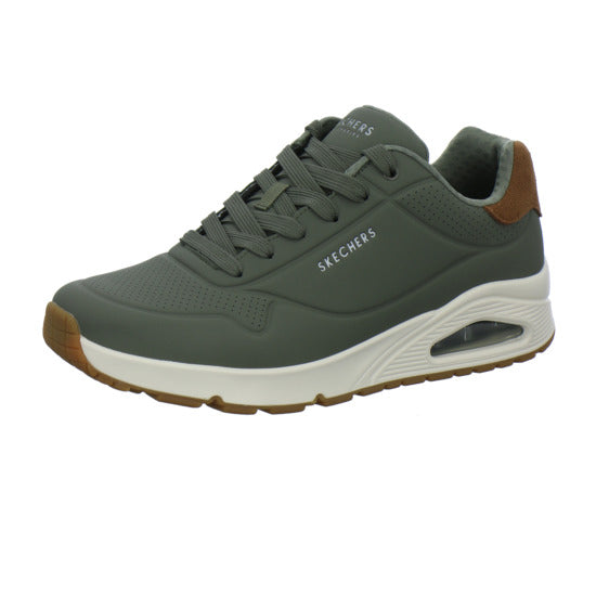 Skechers UNO Schnürhalbschuhe oliv - 360° Ansicht