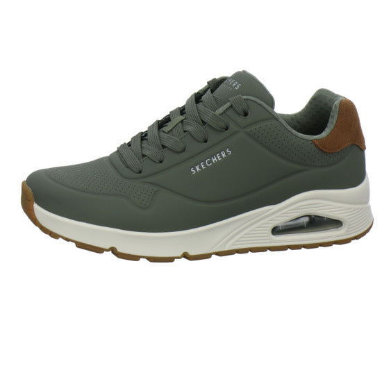 Skechers UNO Schnürhalbschuhe oliv - 360° Ansicht