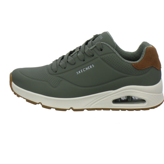 Skechers UNO Schnürhalbschuhe oliv - 360° Ansicht