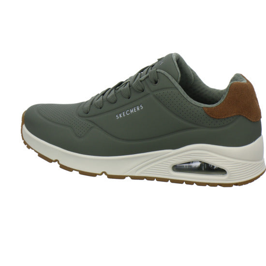 Skechers UNO Schnürhalbschuhe oliv - 360° Ansicht