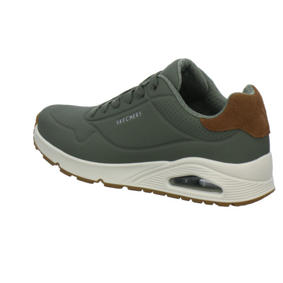 Skechers UNO Schnürhalbschuhe oliv - 360° Ansicht