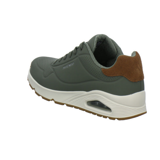 Skechers UNO Schnürhalbschuhe oliv - 360° Ansicht