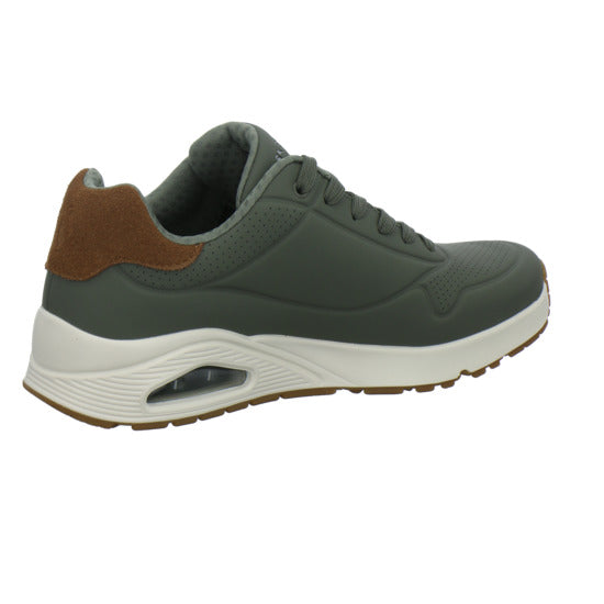 Skechers UNO Schnürhalbschuhe oliv - 360° Ansicht