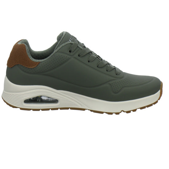 Skechers UNO Schnürhalbschuhe oliv - 360° Ansicht