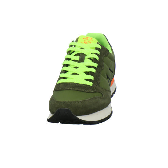 SUN68 Tom Fluo Schnürhalbschuhe oliv - 360° Ansicht
