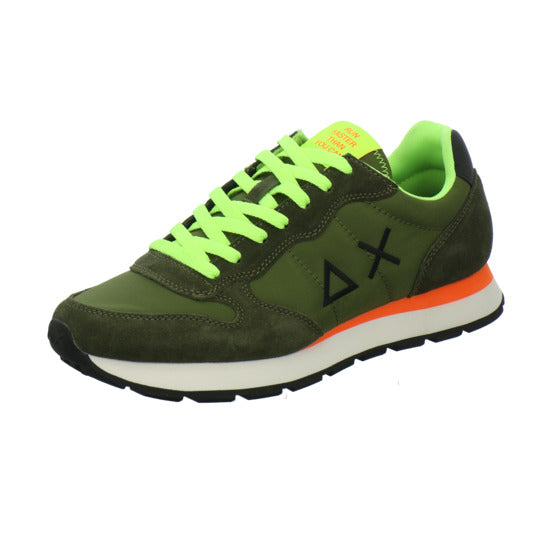 SUN68 Tom Fluo Schnürhalbschuhe oliv - 360° Ansicht