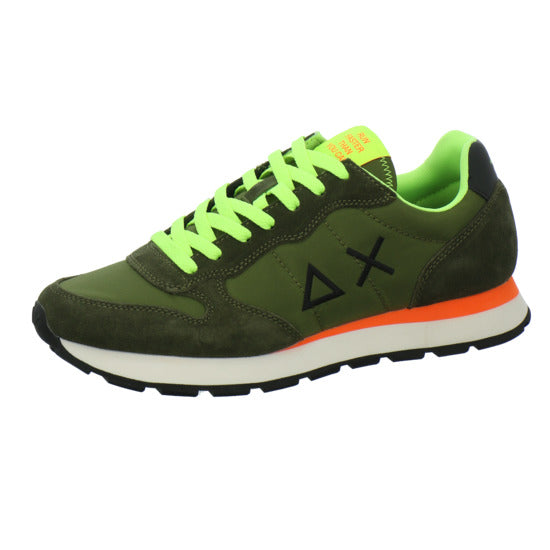 SUN68 Tom Fluo Schnürhalbschuhe oliv - 360° Ansicht