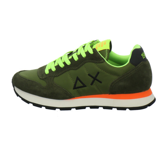 SUN68 Tom Fluo Schnürhalbschuhe oliv - 360° Ansicht