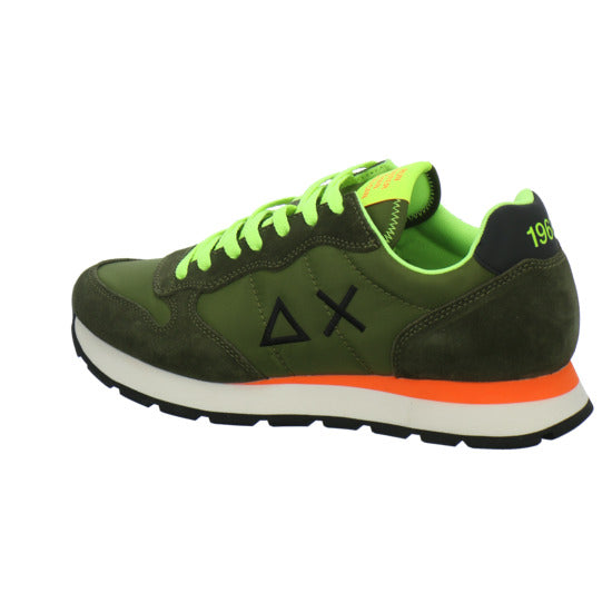 SUN68 Tom Fluo Schnürhalbschuhe oliv - 360° Ansicht