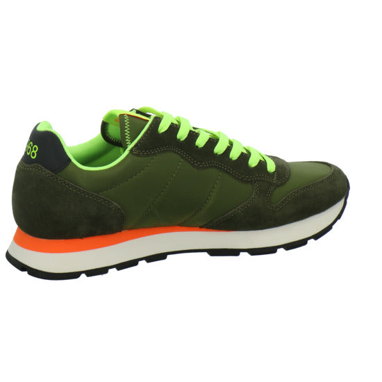 SUN68 Tom Fluo Schnürhalbschuhe oliv - 360° Ansicht