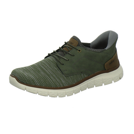 Rieker Schnürhalbschuhe oliv - 360° Ansicht