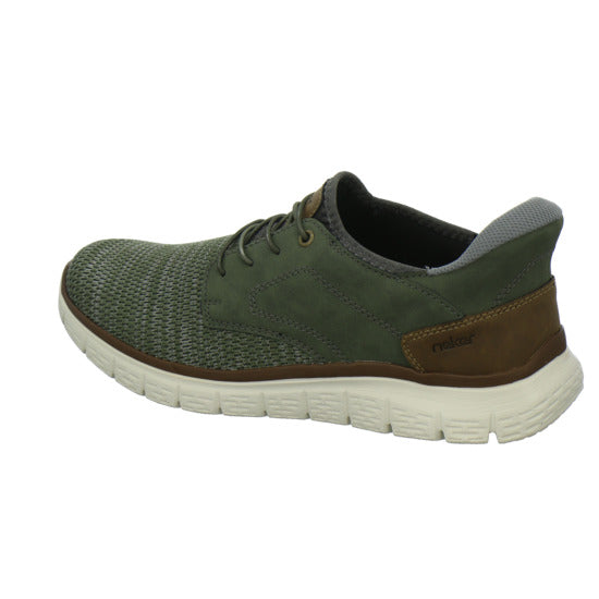 Rieker Schnürhalbschuhe oliv - 360° Ansicht