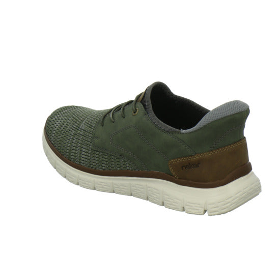 Rieker Schnürhalbschuhe oliv - 360° Ansicht