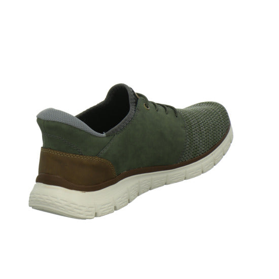 Rieker Schnürhalbschuhe oliv - 360° Ansicht