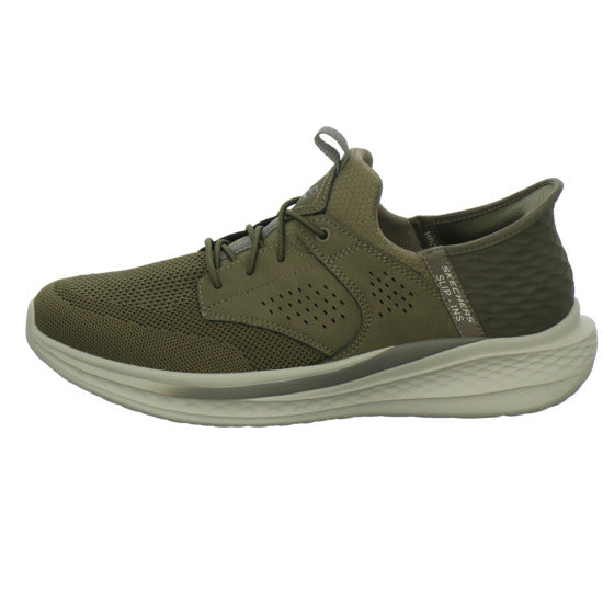 Skechers Sneaker Herren Slip Ins Relaxed oliv
