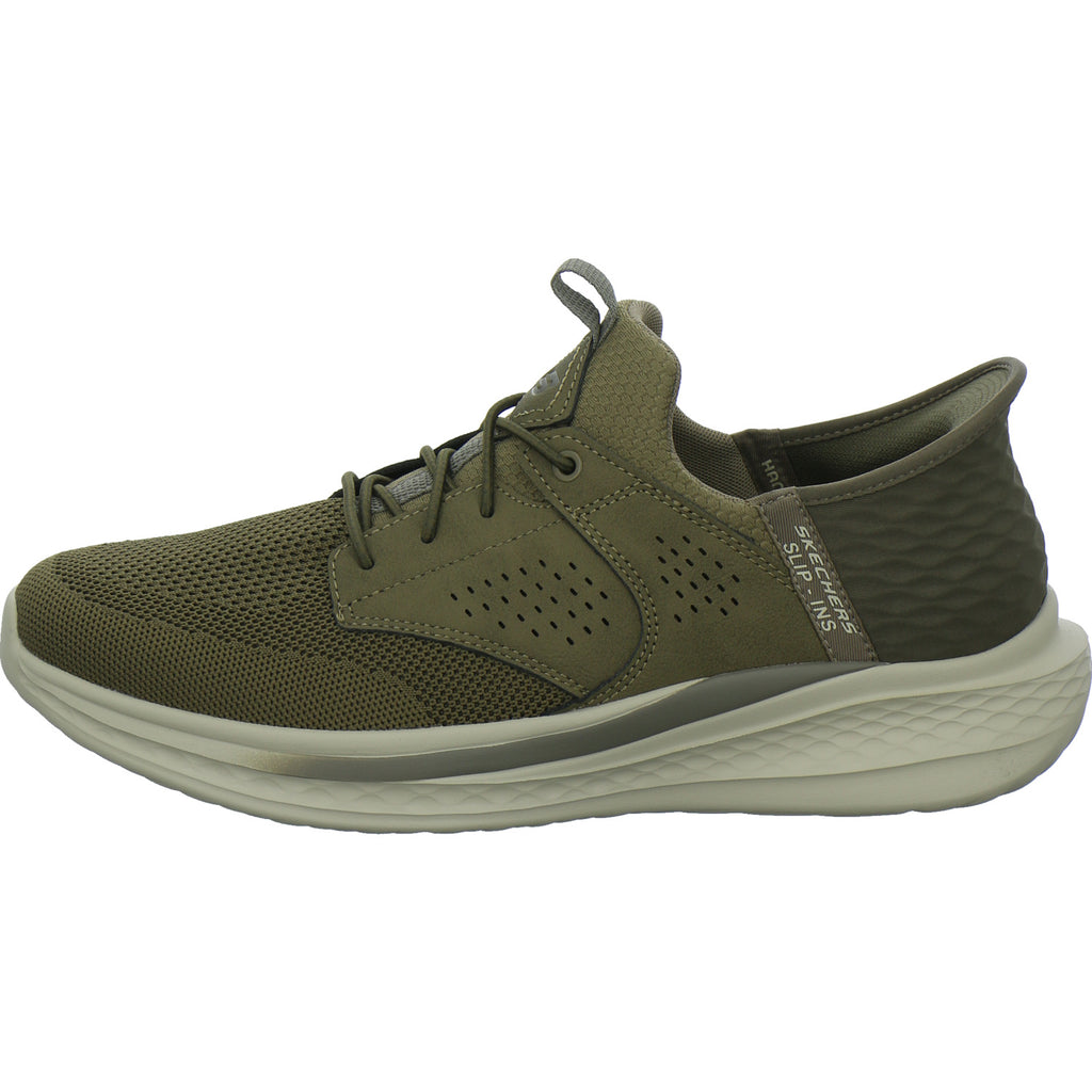 Skechers Sneaker Herren Slip Ins Relaxed oliv