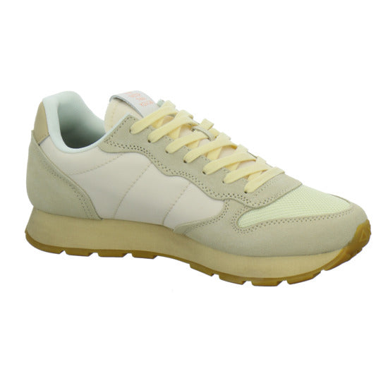 SUN68 Tom Vintage Schnürhalbschuhe Beige - 360° Ansicht