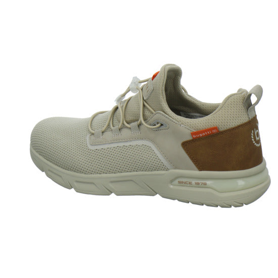 Bugatti Classic Nubola NOS Schnürhalbschuhe Beige - 360° Ansicht