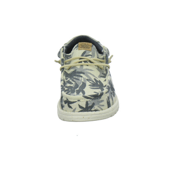 Hey Dude Wally Palm Jute Schnürhalbschuhe Beige-kombi - 360° Ansicht