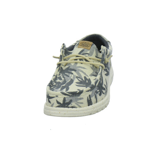 Hey Dude Wally Palm Jute Schnürhalbschuhe Beige-kombi - 360° Ansicht