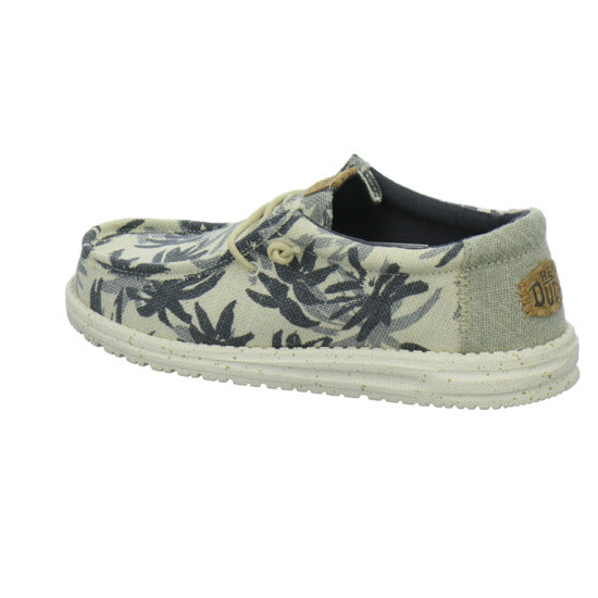 Hey Dude Wally Palm Jute Schnürhalbschuhe Beige-kombi - 360° Ansicht