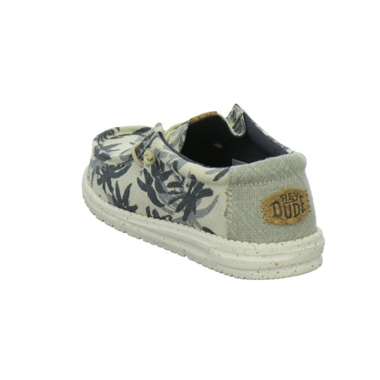 Hey Dude Wally Palm Jute Schnürhalbschuhe Beige-kombi - 360° Ansicht