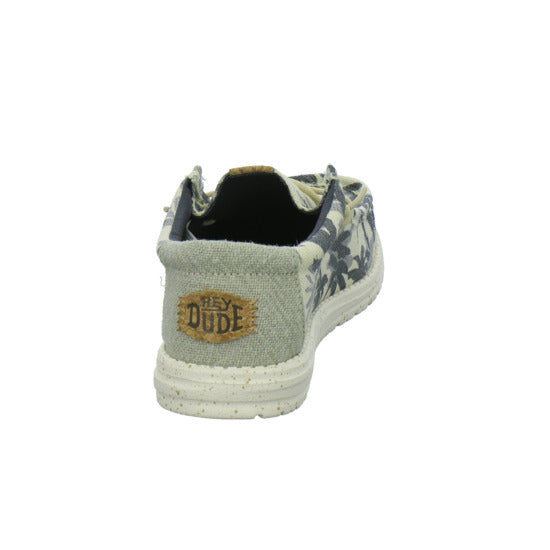 Hey Dude Wally Palm Jute Schnürhalbschuhe Beige-kombi - 360° Ansicht